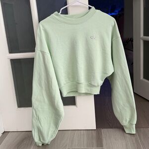 Mint green Alo Yoga Accolade Sweatshirt